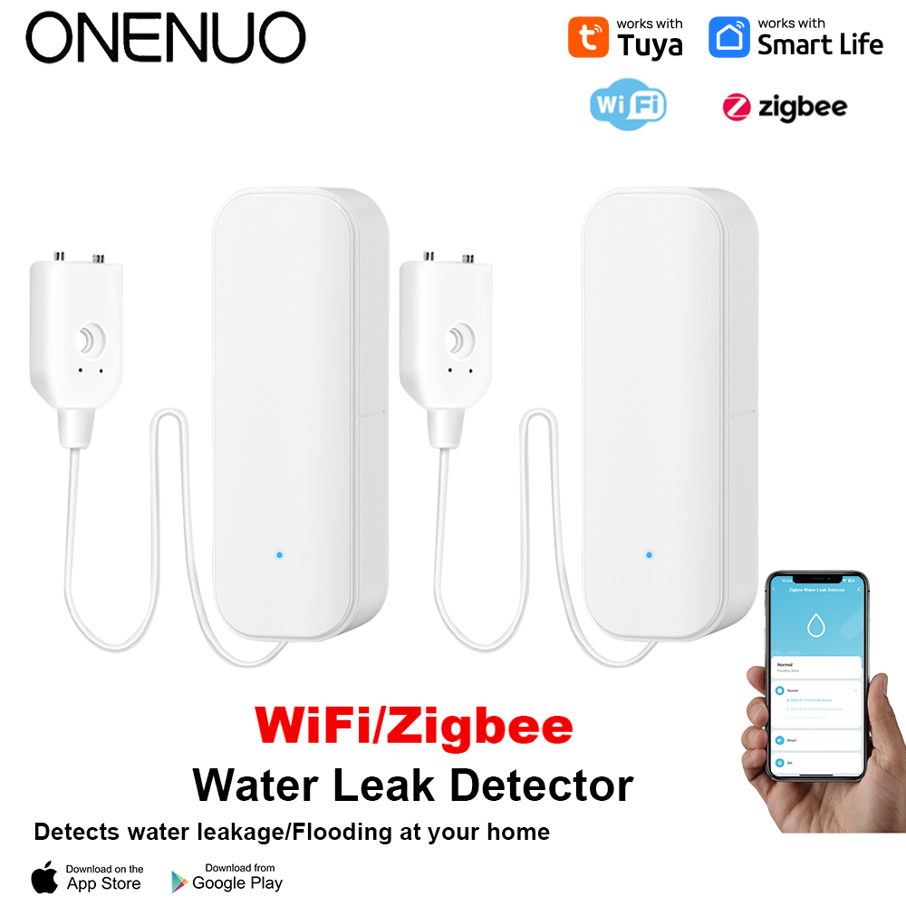 Home Security Technology - Capteur d'eau WiFi/Zigbee, alarme de fuite