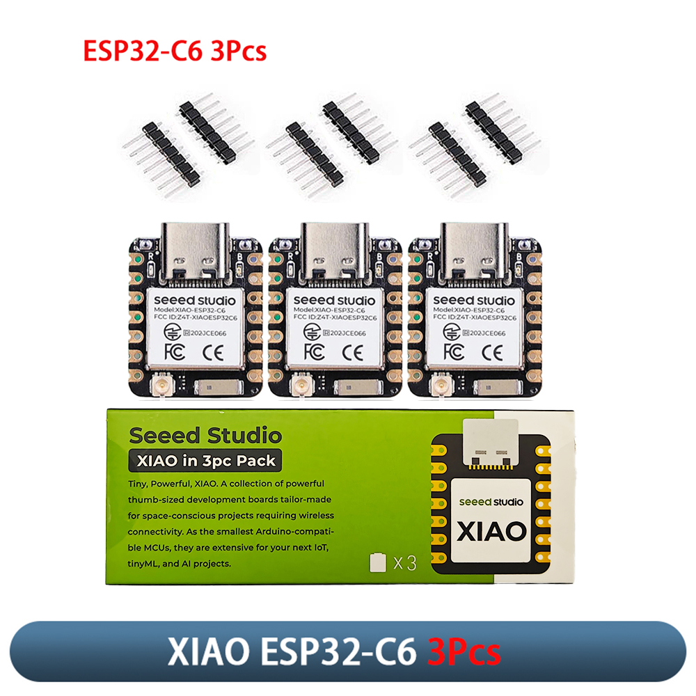 Home Security Technology - XIAO ESP32-C6 3Pcs Module de carte