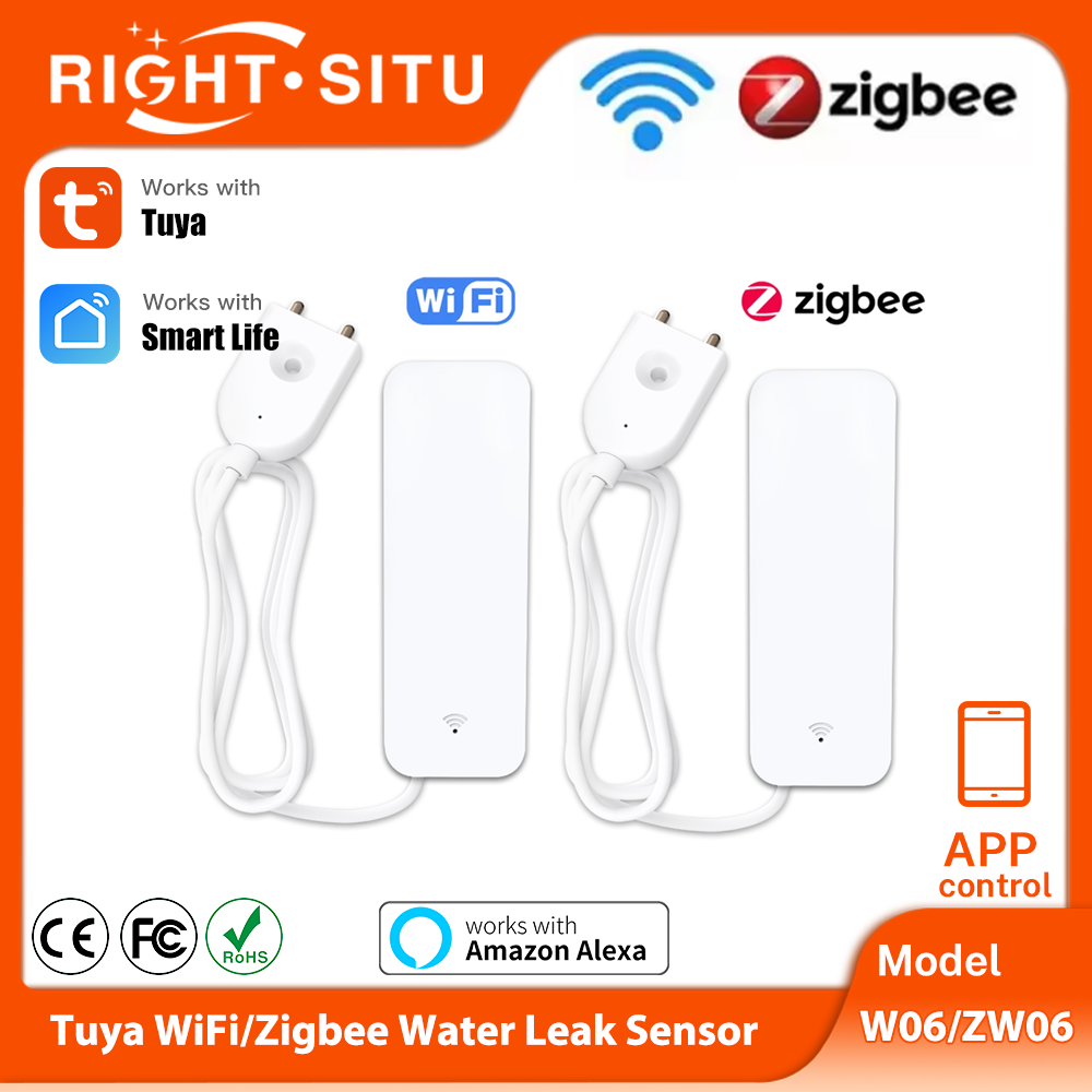 Home Security Technology - Tuya WiFi Zigbee capteur d'eau détecteur