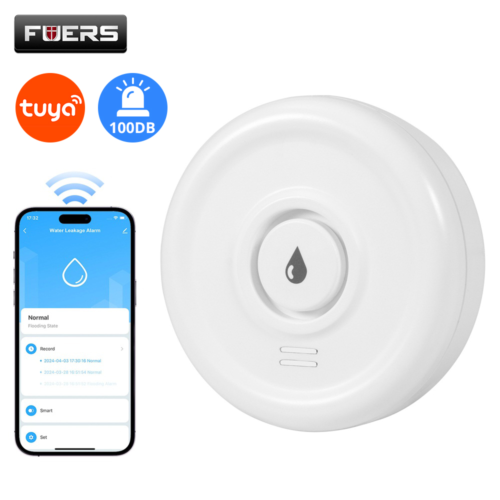 Home Security Technology - Fuers-Détecteur de fuite d'eau, alarme domestique