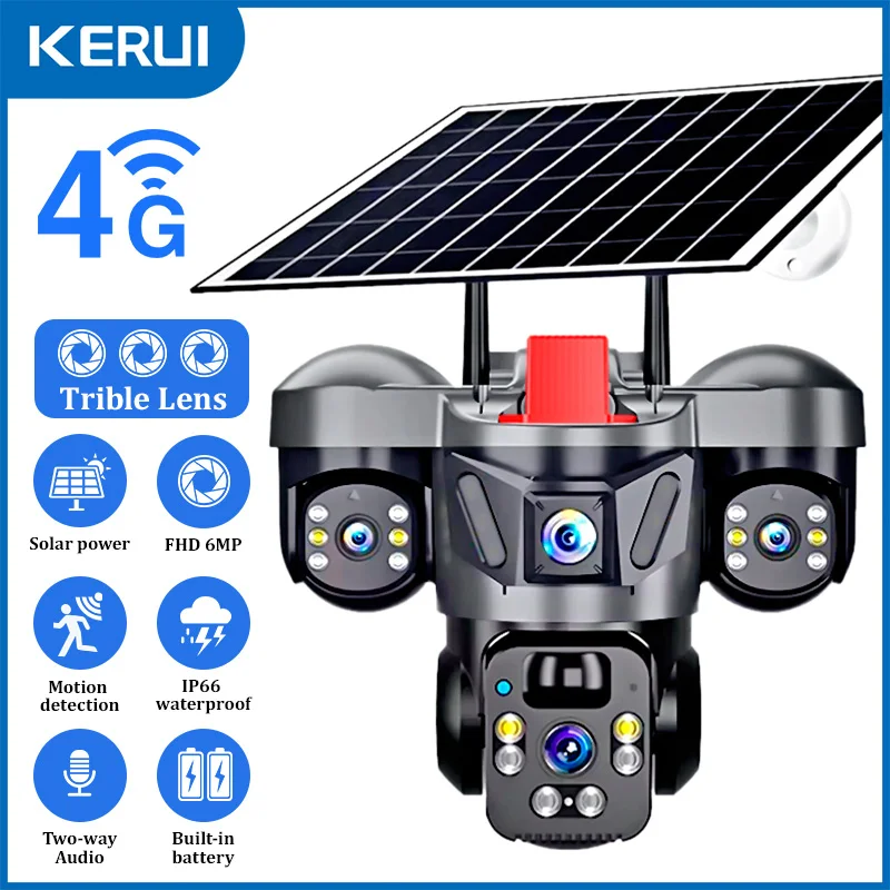 Home Security No Wifi Needed - KERUI V380 Pro extérieur PTZ 6MP