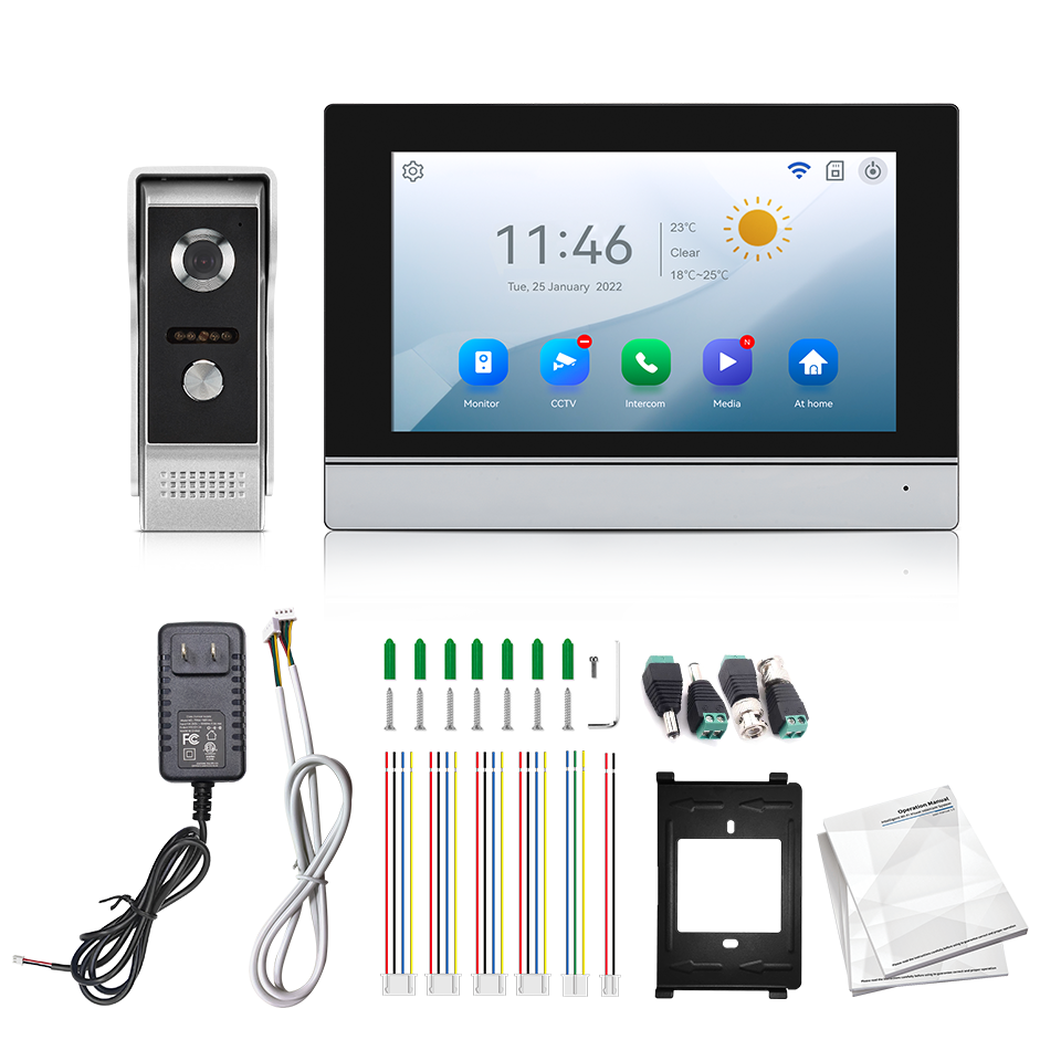Home Security No Wifi Needed - Visiophone avec écran IPS de 7