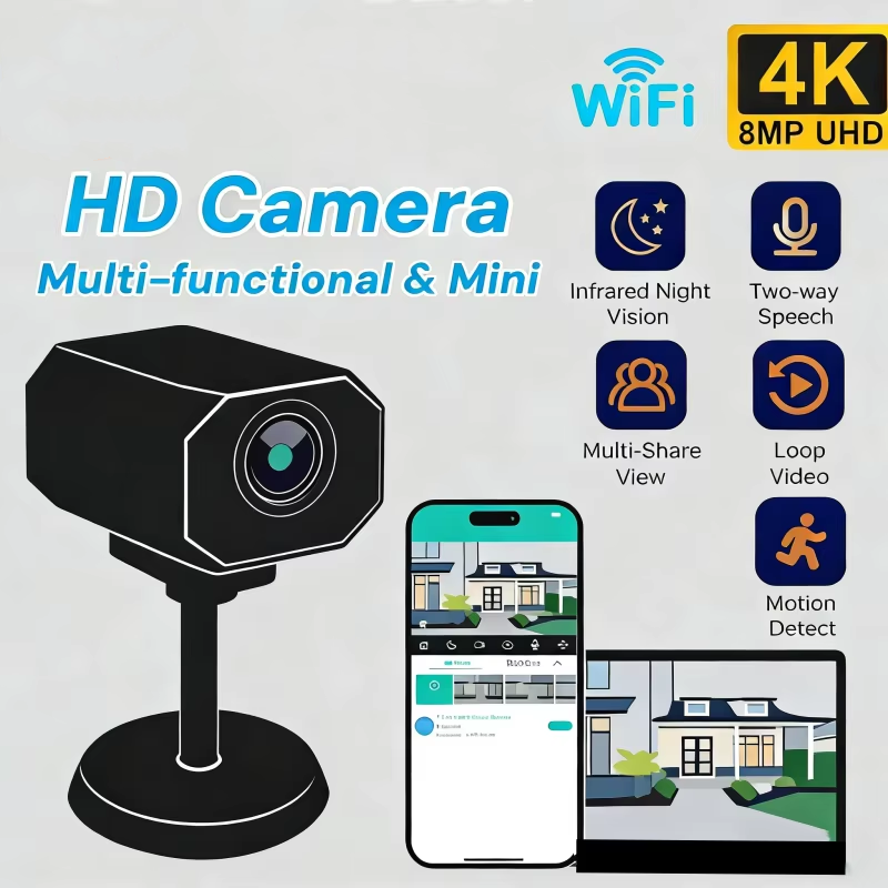 Home Security No Wifi Needed - Caméra de sécurité WiFi HD 4K