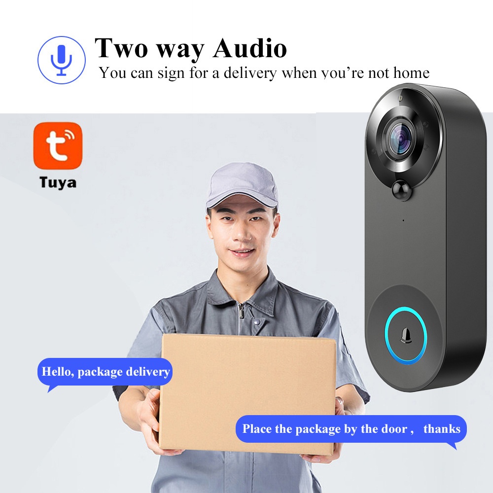 Tuya 1080P sans fil WIFI sonne - Home Security No Wifi Needed avis et prix