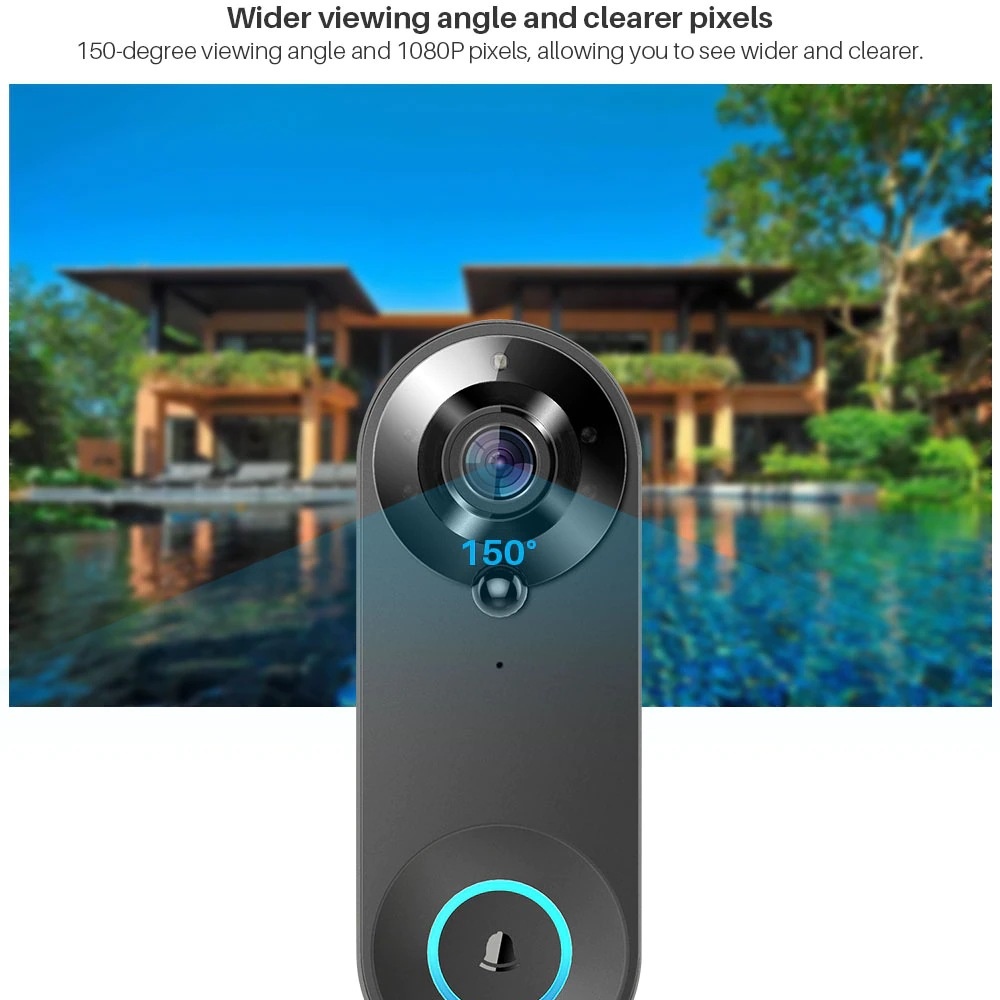 Tuya 1080P sans fil WIFI sonne - Home Security No Wifi Needed avis et prix
