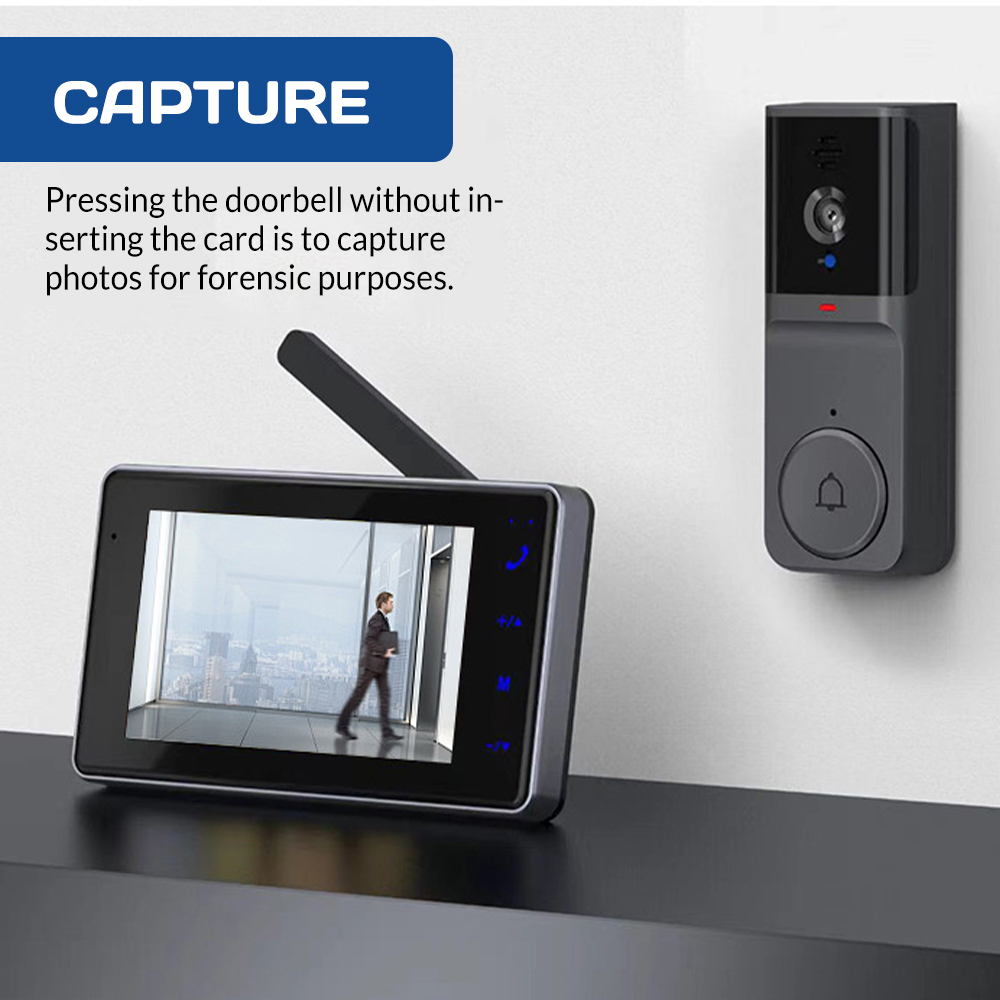 Sonnette visuelle sans fil ave - Home Security No Wifi Needed avis et prix