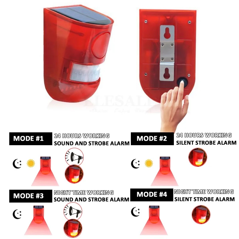 Lampe d'alarme solaire étanche - Sim Gsm Alarm avis et prix