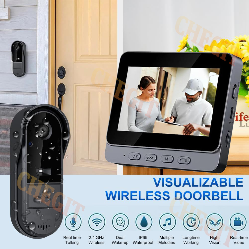 Sonnette Wifi sans fil avec ca - Home Security No Wifi Needed avis et prix