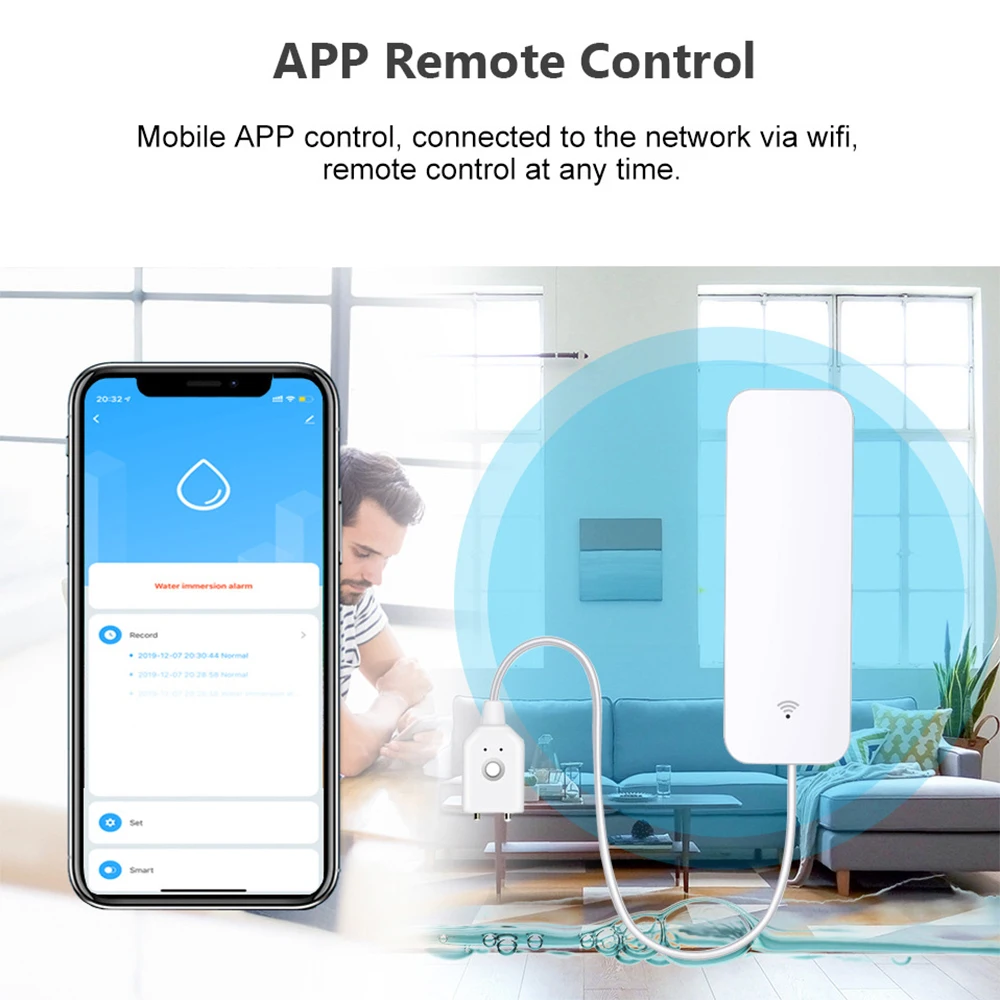 Tuya WiFi Zigbee capteur d'eau - Home Security Technology avis et prix