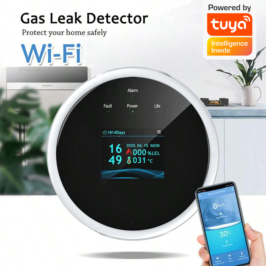 Capteur d'alarme de gaz WiFi 2 - Home Security Technology avis et prix