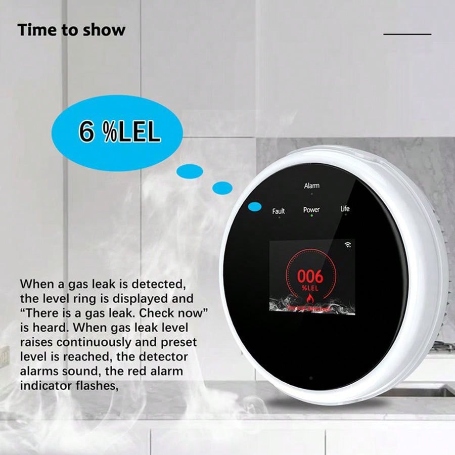 Capteur d'alarme de gaz WiFi 2 - Home Security Technology avis et prix