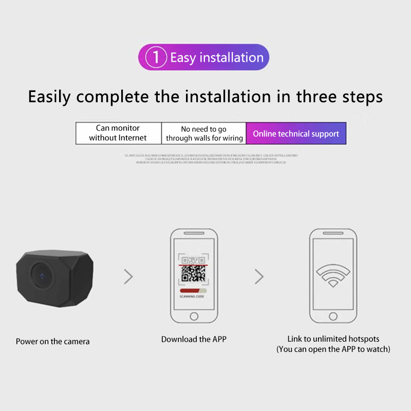Caméra de sécurité WiFi HD 4K  - Home Security No Wifi Needed avis et prix